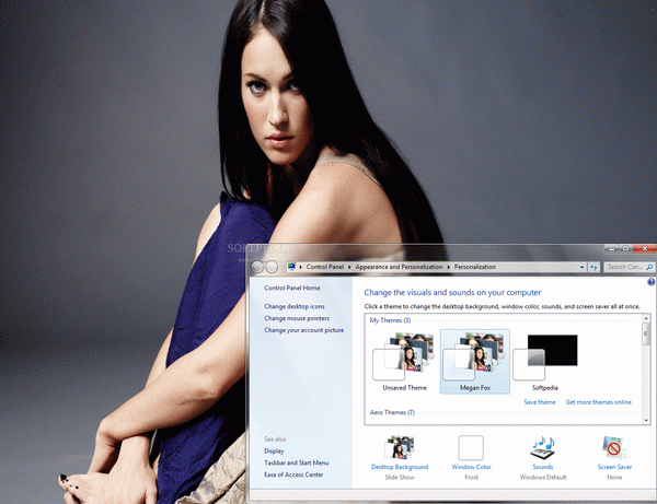Megan Fox Windows 7 Theme