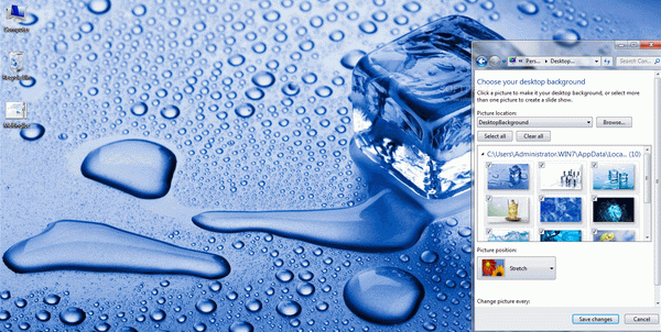 Melting Ice Windows 7 Theme