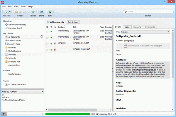 Mendeley Desktop