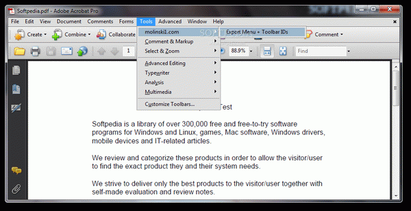 Menu + Toolbar IDs Acrobat PlugIn