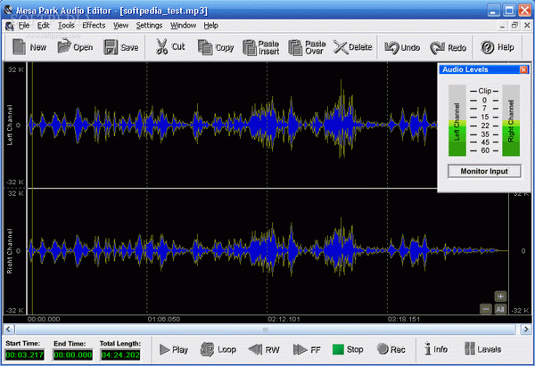 Mesa Park Audio Editor