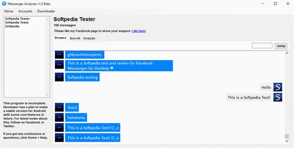 Messenger Analyser