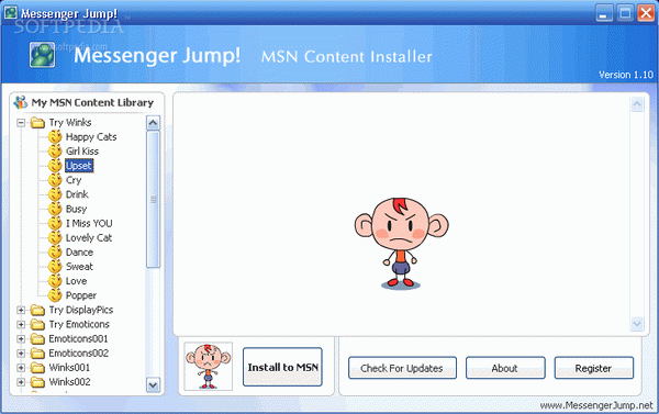 Messenger Jump! MSN Content Installer