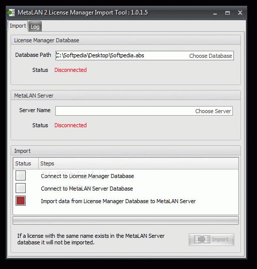 MetaLAN License Manager Import Tool