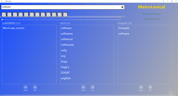 MetroLexical for Windows 10/8.1