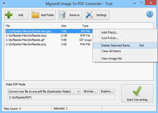 Mgosoft Image To PDF Converter