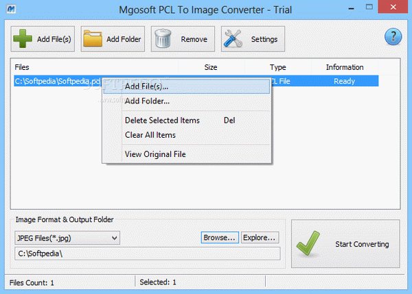 Mgosoft PCL To Image Converter