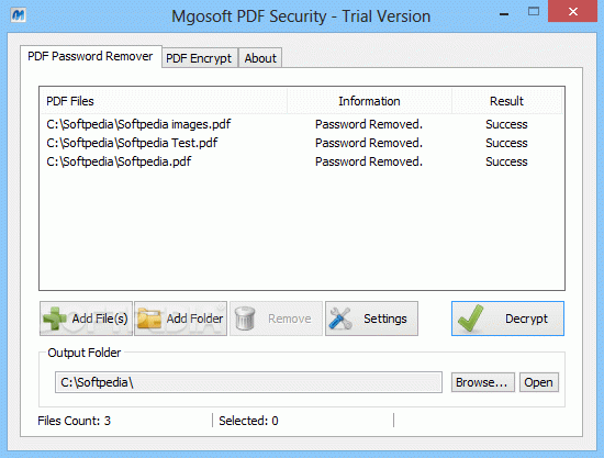 Mgosoft PDF Security