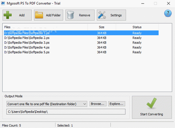 Mgosoft PS To PDF Converter