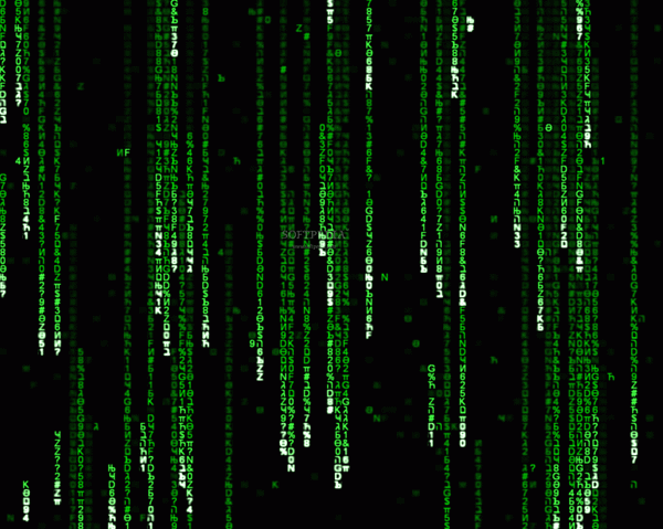 Matrix screen saver