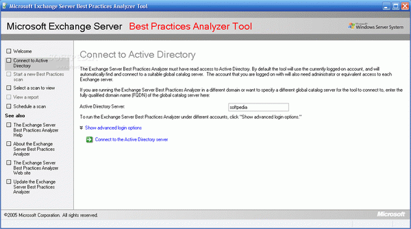 Microsoft Exchange Server Best Practices Analyzer Tool