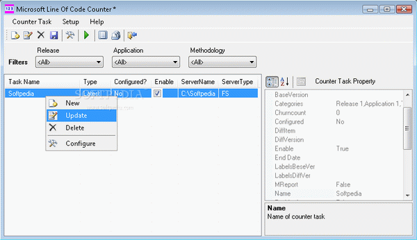 Microsoft Line of Code Counter