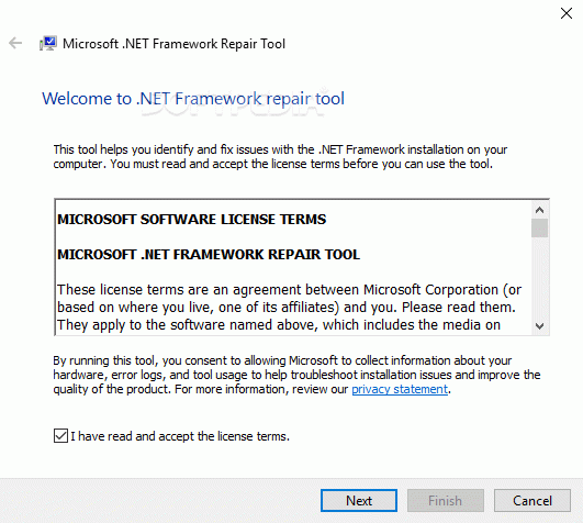 Microsoft .NET Framework Repair Tool