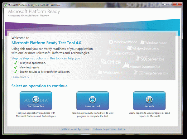 Microsoft Platform Ready Test Tool