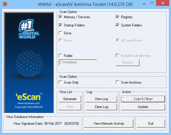 eScanAV AntiVirus Toolkit