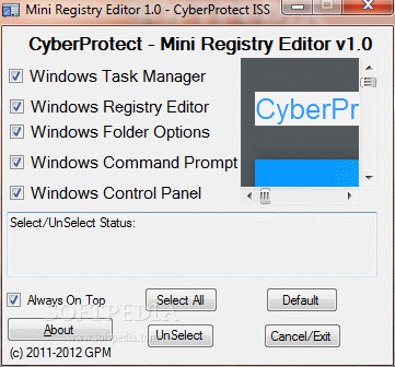 Mini Registry Editor