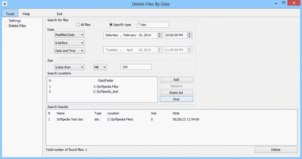 Delete Files By Date