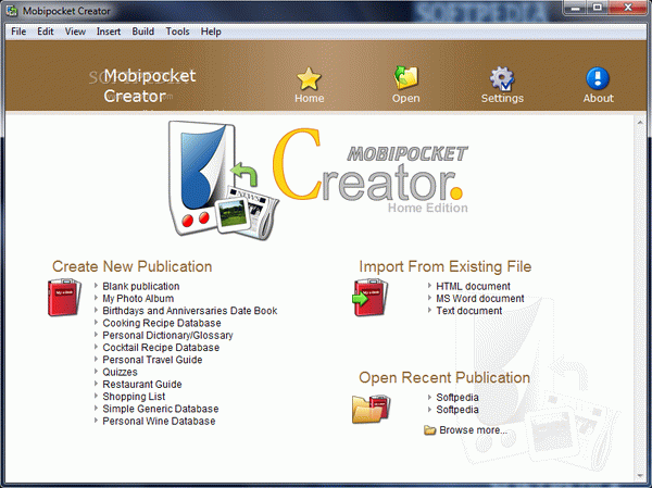 Mobipocket Creator Home Edition