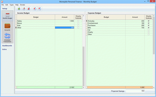 Moneyble Personal Finance