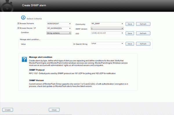 MonitorPack Snmp