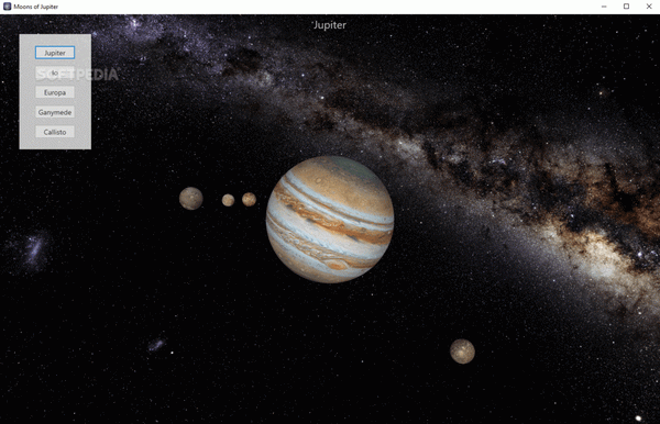 Moons of Jupiter 3D