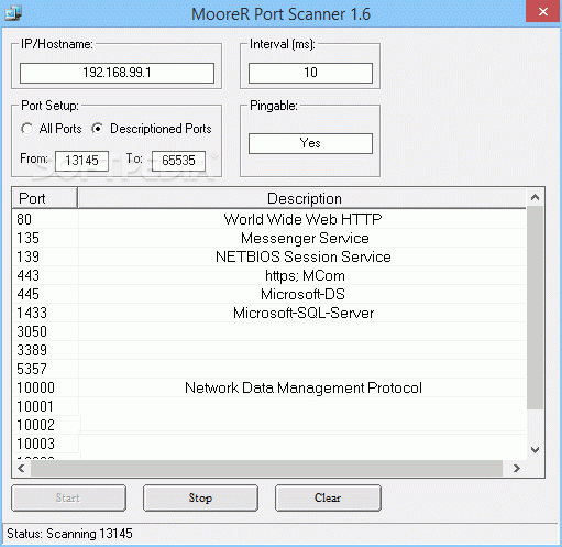 MooreR Port Scanner