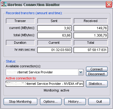 Mortens Connection Monitor