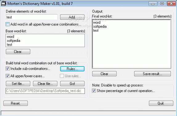 Mortens Dictionary Maker