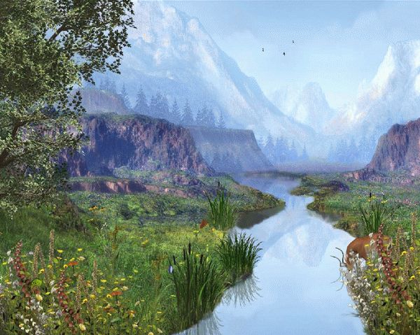 Mountain River - Animated Wallpaper