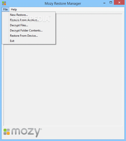 Mozy Restore Manager