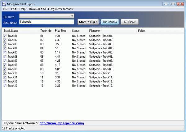 MpegWare CD Ripper