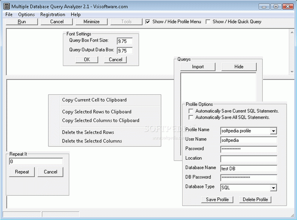 Multiple Database Query Analyzer