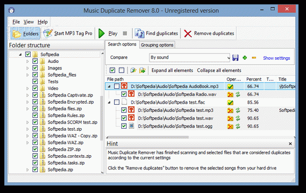 Music Duplicate Remover