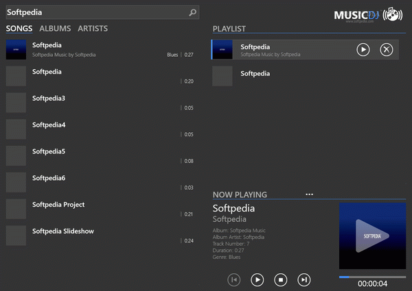MusicDJ for Windows 8