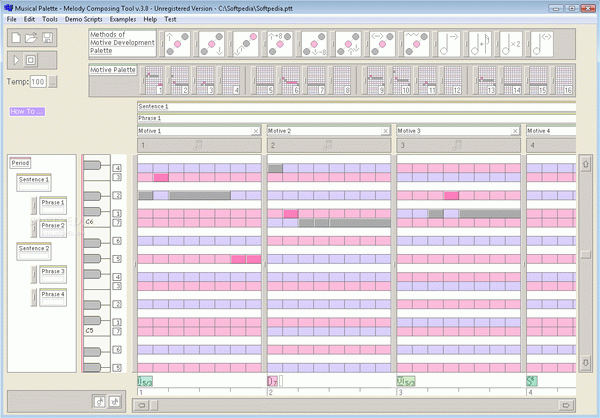 Musical Palette - Melody Composing Tool