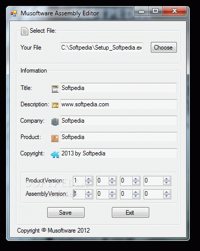 Musoftware Assembly Editor