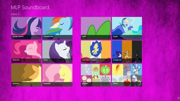 My Little Pony Soundboard for Windows 8