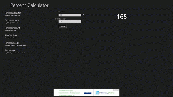 My Percent Calculator