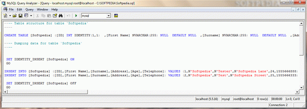 MySQL Query Analyzer