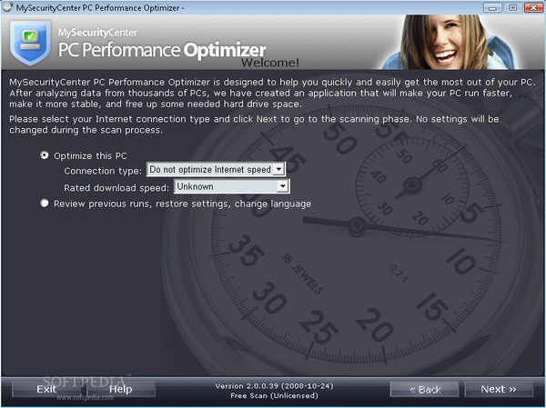 MySecurityCenter PC Performance Optimizer