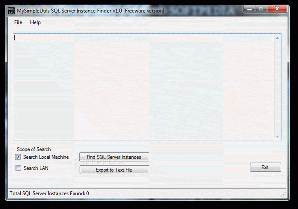 MySimpleUtils SQL Server Instance Finder