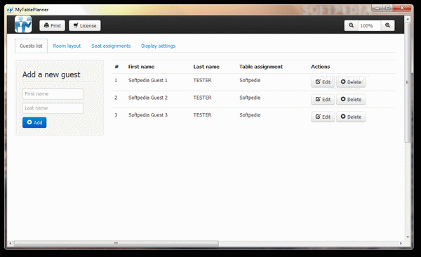 MyTablePlanner