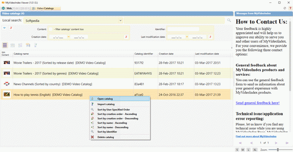 MyVideoIndex Viewer