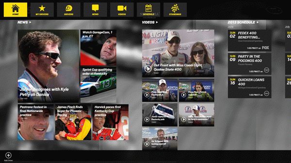 NASCAR for Windows 8