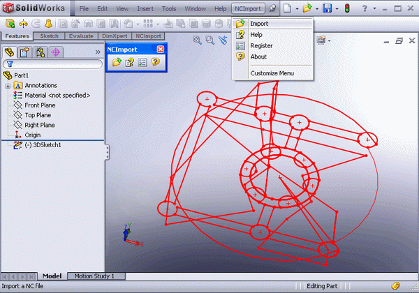 NC Import for SolidWorks