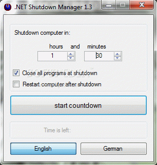.NET Shutdown Manager