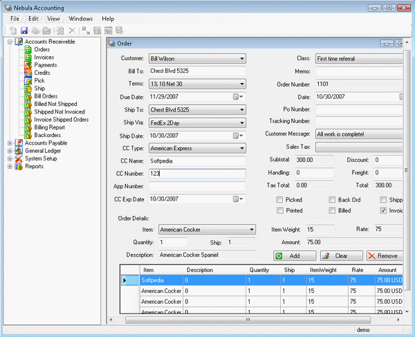 Nebula Accounting for VB Dot Net Winforms