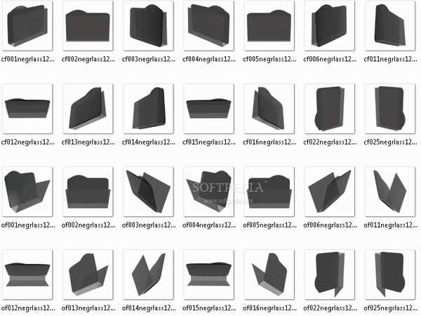 Negrlass Glassy Folder IconSet