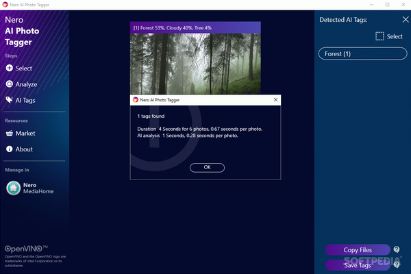 Nero AI Photo Tagger