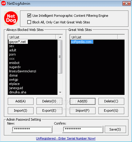 NetDog Porn Filter